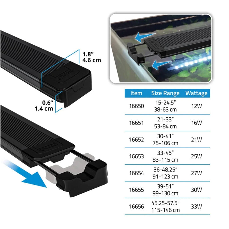 Fluval Aquasky 3.0 LED 6500k 27w Bluetooth + WiFi (91-123cm)