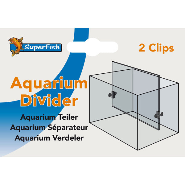 SuperFish Aquarium Divider Clip x 2