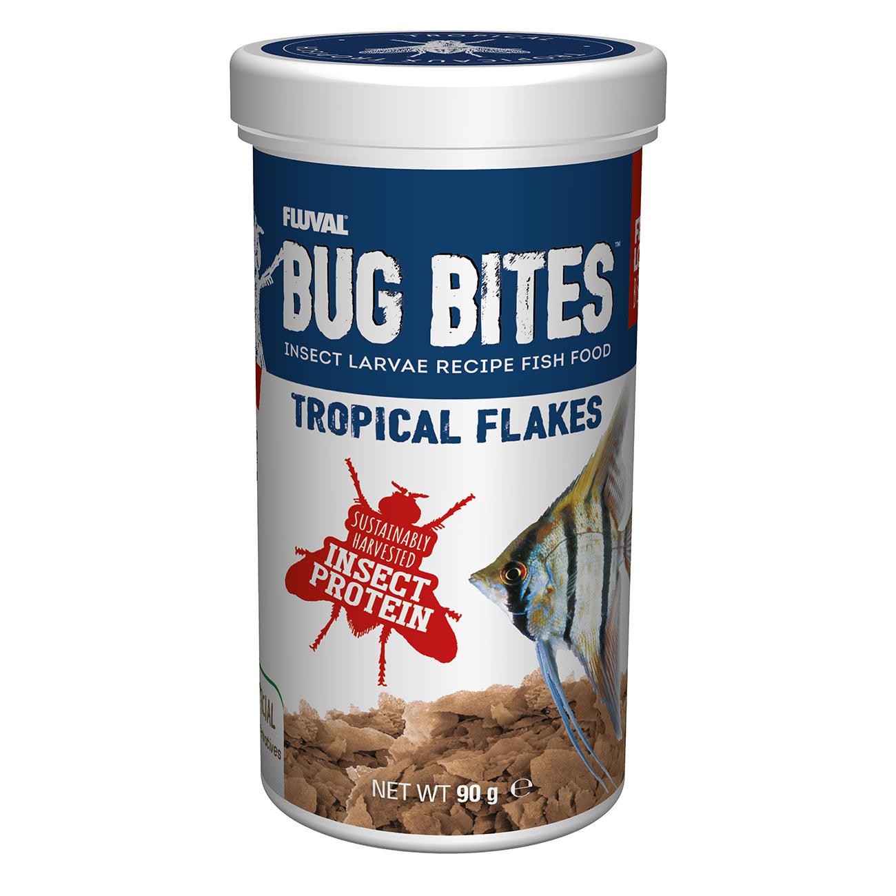 Fluval Bug Bites Tropical Flakes 90g