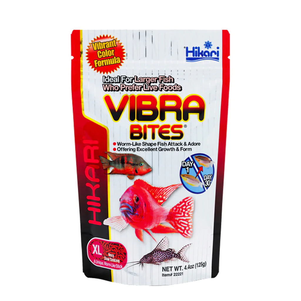 Hikari Vibra Bites XL, worm-like food for larger fish