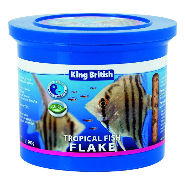 King British Tropical Flake 200g Wharf Aquatics