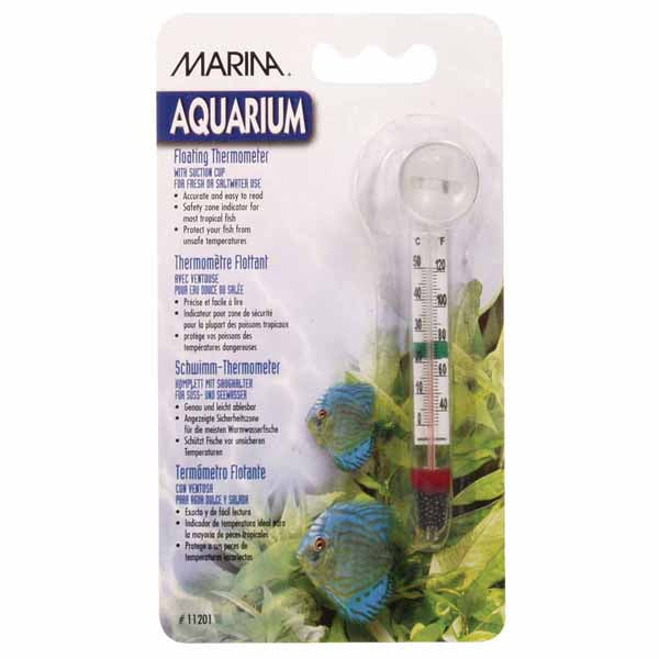 Marina Glass Floating Thermometer with sucker