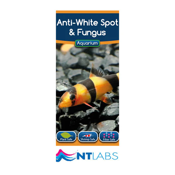 NT Labs Anti-White Spot and Fungus aquarium fish treatment.